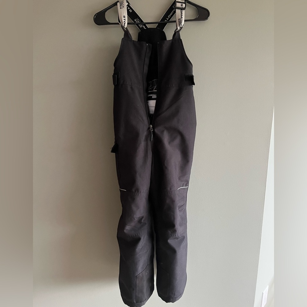 Black Snow Bib Overalls